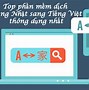 Phần Mềm Dịch Tiếng Thái Sang Việt Nam